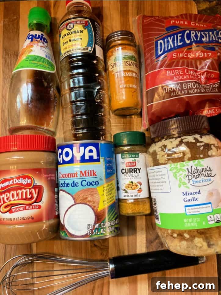 ingredients on table