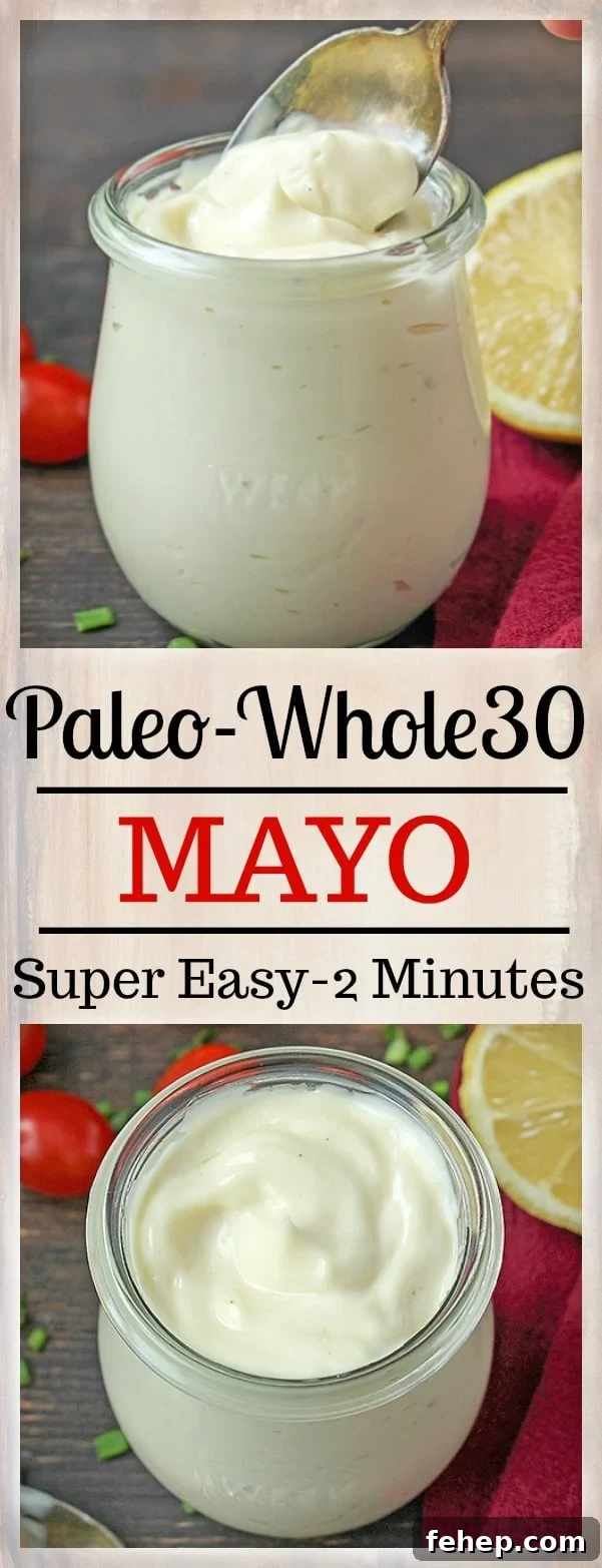 This creamy Paleo Whole30 Mayo comes together quickly and tastes so much better than store bought. This will become your new favorite.
