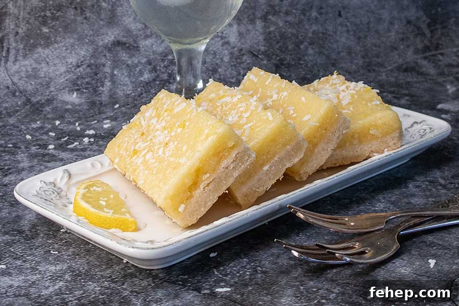 26 Addictive Gluten-Free Game Day Recipes Fans Devour 25 slices of lemon coconut bars on a plate