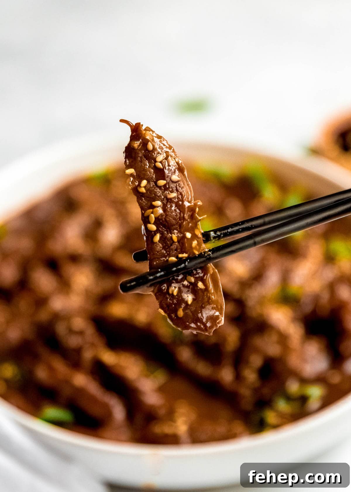 Instant Pot Mongolian Beef Recipe — Tender, Savory Weeknight Meal 11 close up of mongolian beef