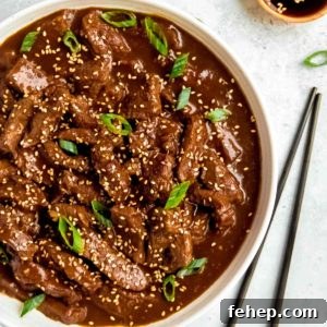 Instant Pot Mongolian Beef Recipe — Tender, Savory Weeknight Meal 13 mongolian beef in bowl