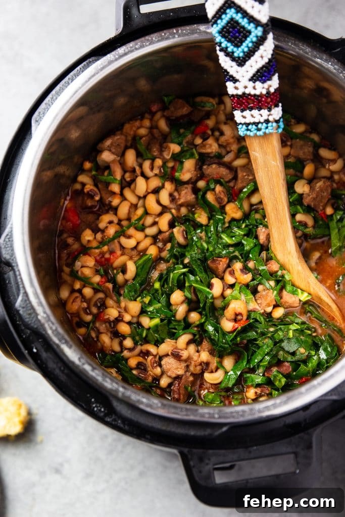 instant pot black eyed peas
