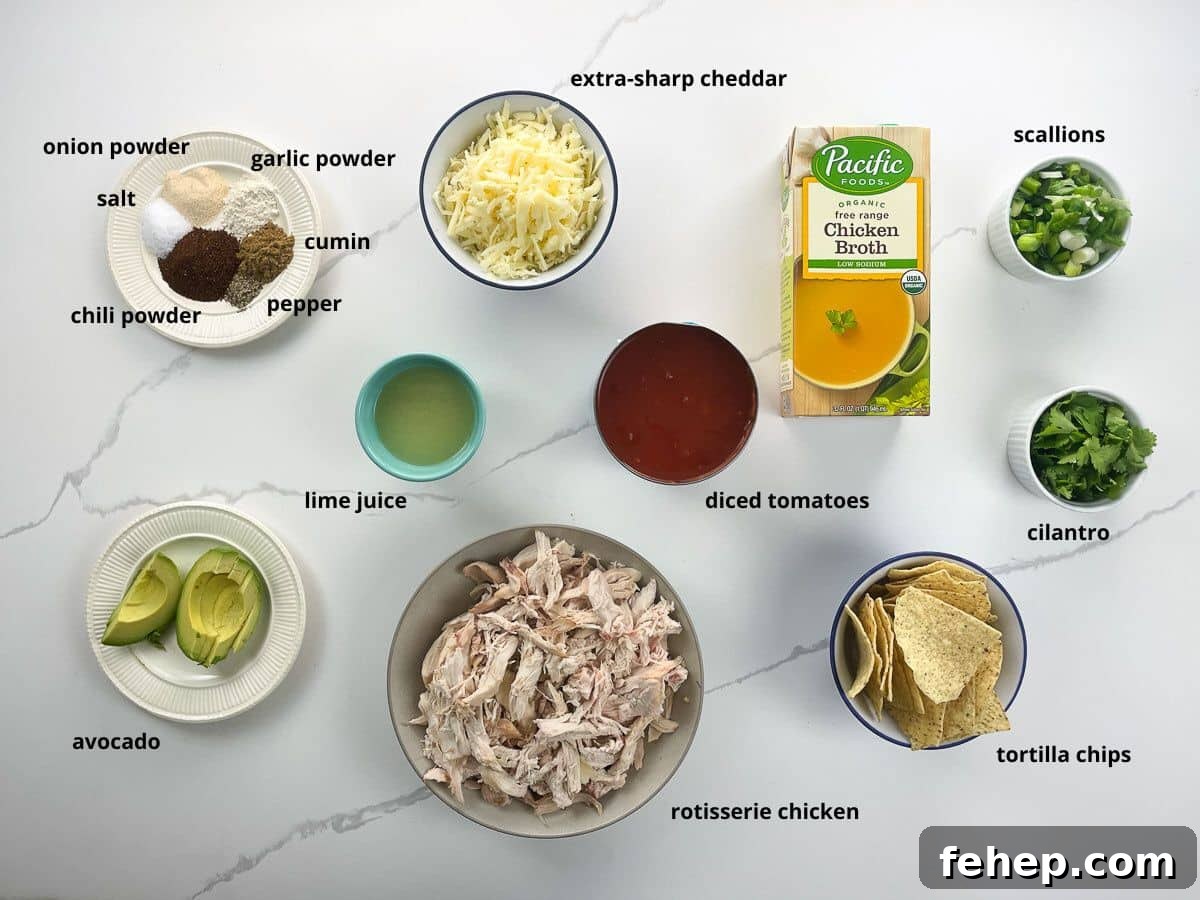 ingredients in bowls