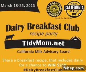 Dairy Breakfast Club recipe party at TidyMom.net