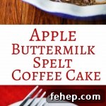Apple Buttermilk Spelt Coffee Cake - serve this warm for breakfast or as a snack - it's the ultimate essence of Fall