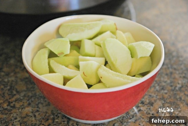 Instant Pot Applesauce: Quick Homemade Recipe in 20 Minutes 5 peeled and sliced apples