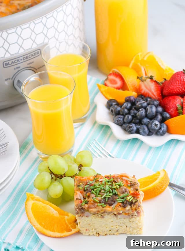 Crockpot Breakfast Casserole with Hash Browns for Busy Mornings 3 Breakfast Casserole