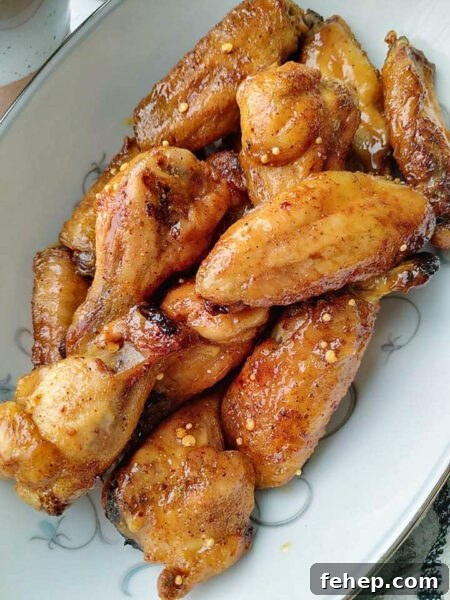 Crispy Chicken Wings with Tangy Feta Dipping Sauce 9 Crispy baked chicken wings flavoured with honey mustard.