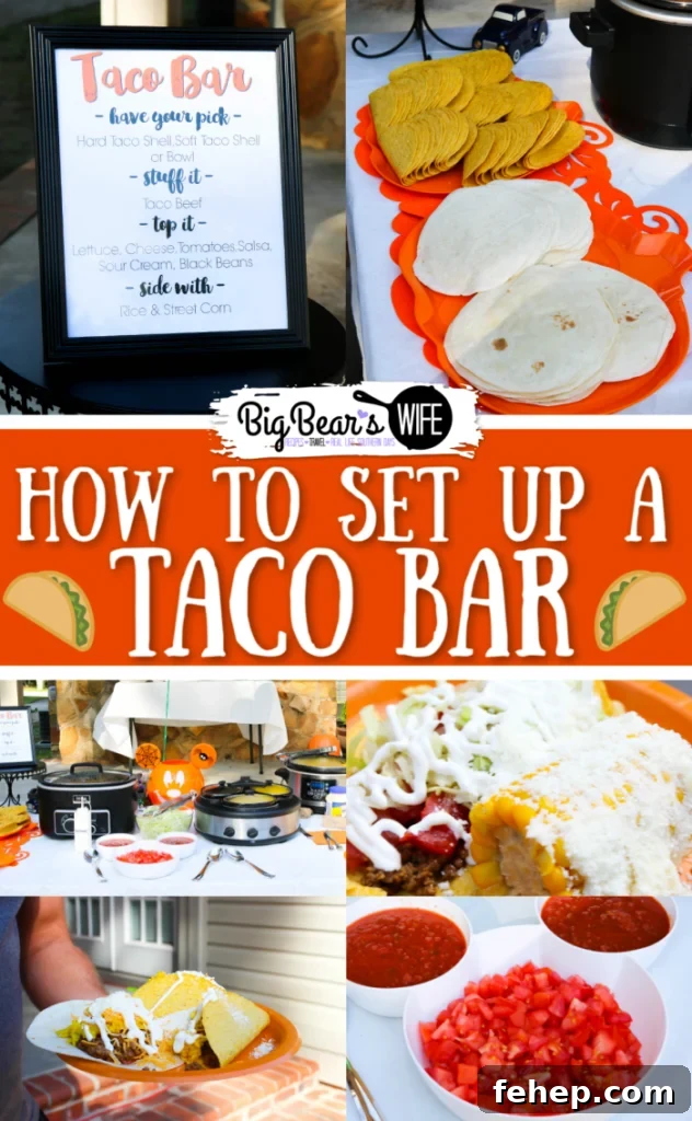 How to set up for a Taco Bar