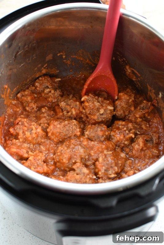 instant pot porcupine meatballs