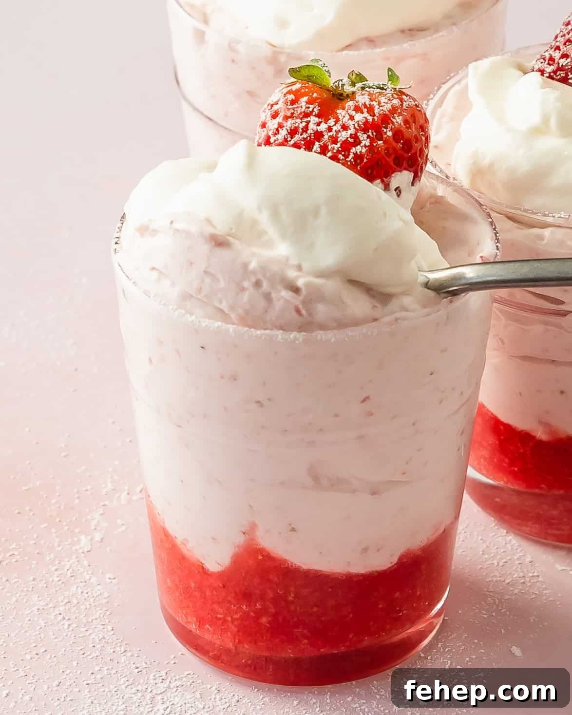 Silky Strawberry Mousse Recipe for Summer Desserts 8 Strawberry mousse is a creamy, light and fluffy no bake strawberry dessert made with 4 simple ingredients. This quick and easy strawberry mousse dessert is comes together in about 5 minutes and is the perfect make ahead dessert for any occasion.