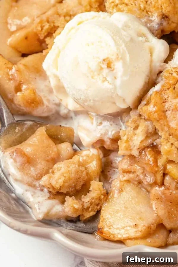 Mini Apple Hand Pies: Flaky Pocket Pies with Cinnamon Filling 16 A scoop of vanilla ice cream melting on warm apple cobbler.