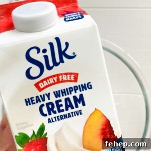 Vegan Chocolate Whipped Cream (Dairy-Free Chantilly) 3 Ingredient pic - Silk Brand Dairy Free Vegan Heavy Whipping Cream
