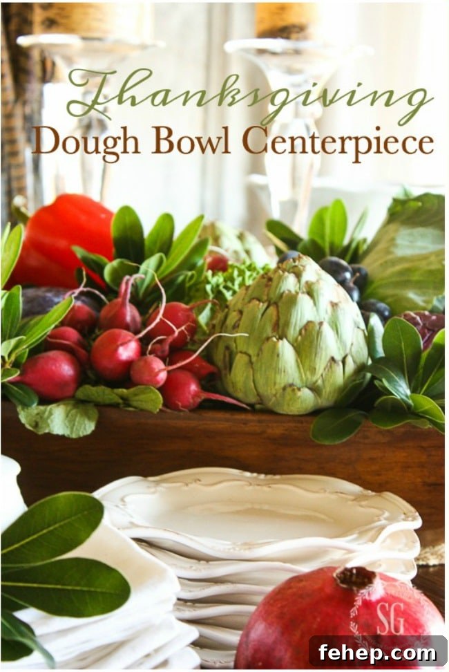 Dough bowl centerpiece