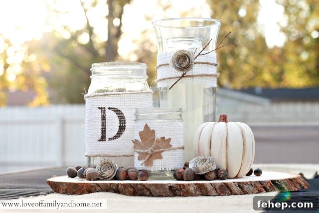 Rustic fall centerpiece tutorial