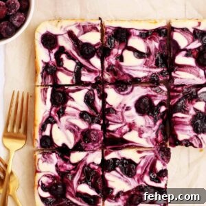 blueberry cheesecake bars