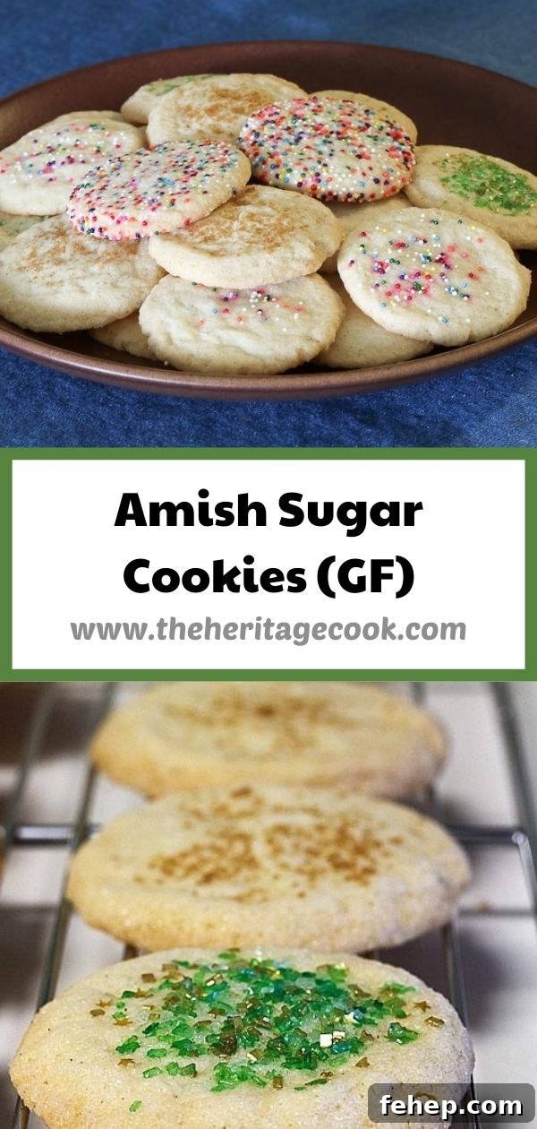 Amish Sugar Cookies © 2020 Jane Bonacci, The Heritage Cook