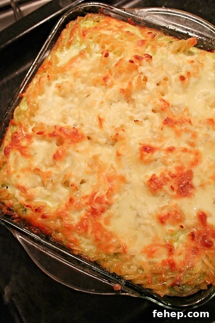 Baked pasta with spinach