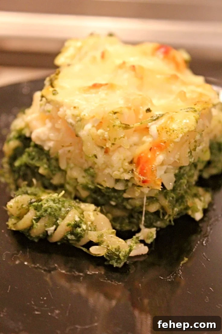 Cheesy spinach pasta