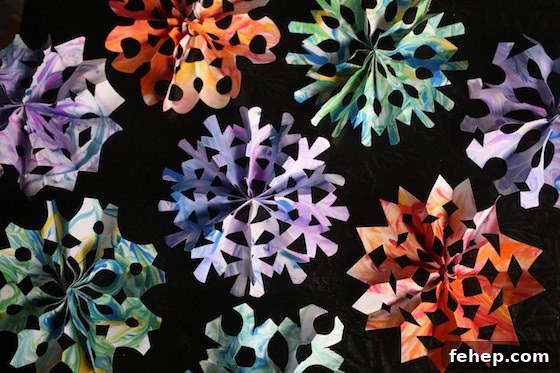3D Paper Snowflakes: Simple Step-by-Step Folding Tutorial 10 3 dimensional paper snowflakes