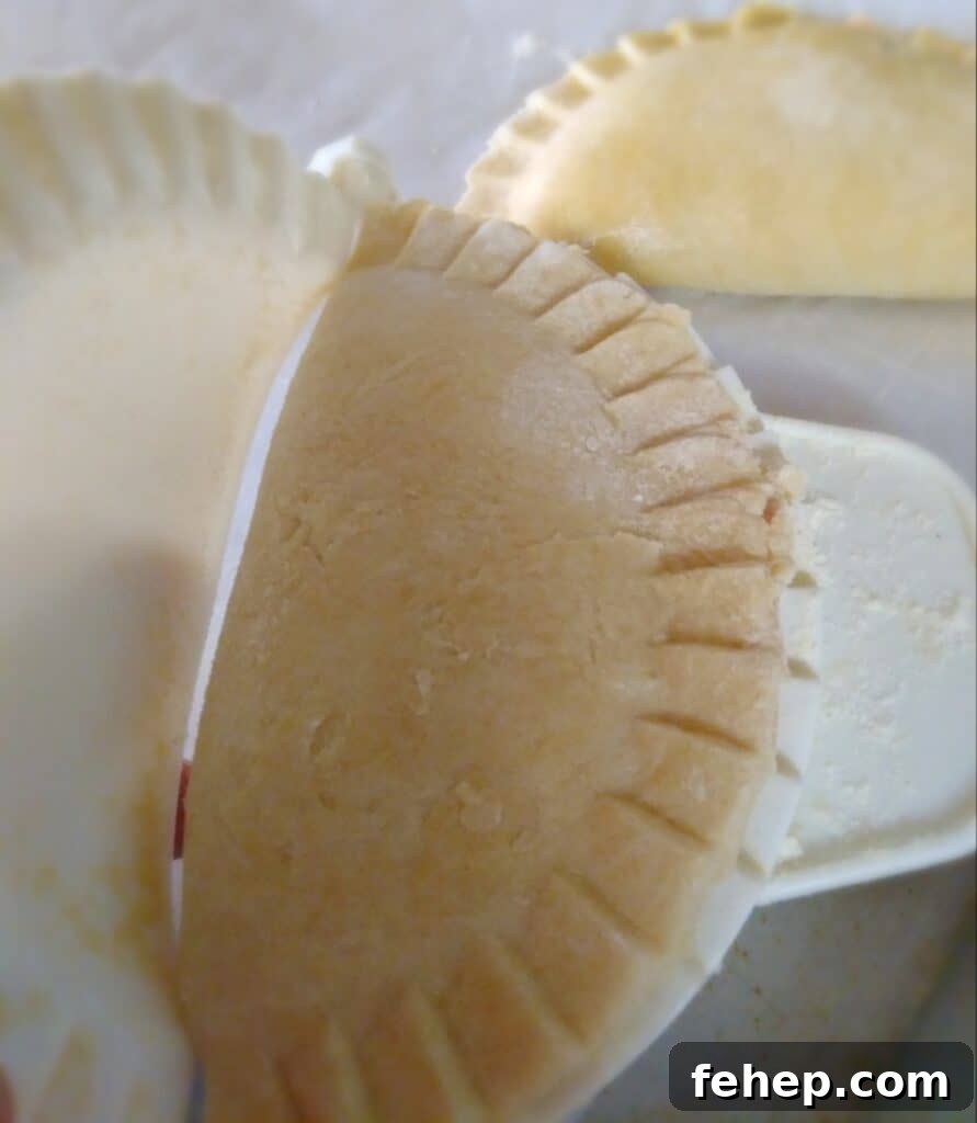 making an Amish fried pie with a fry pie maker.