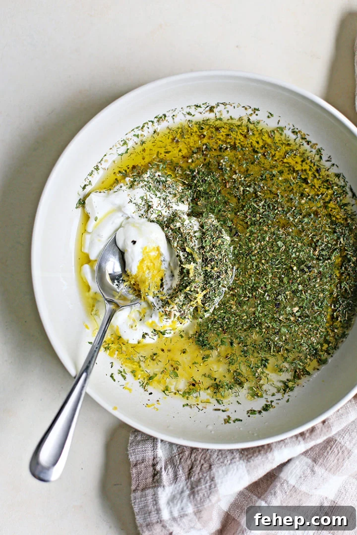 photo of ingredients in a greek chicken marinade