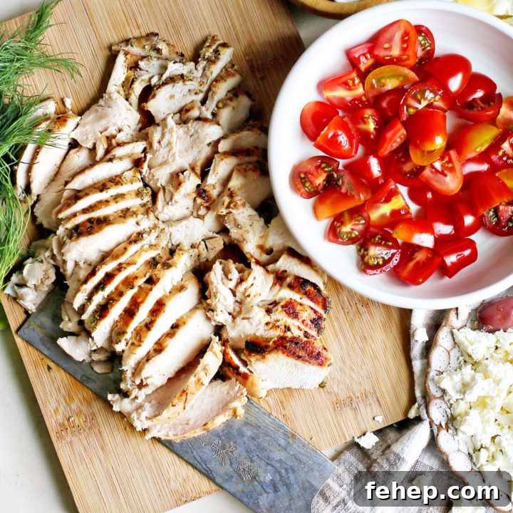 photo of greek marinated chicken