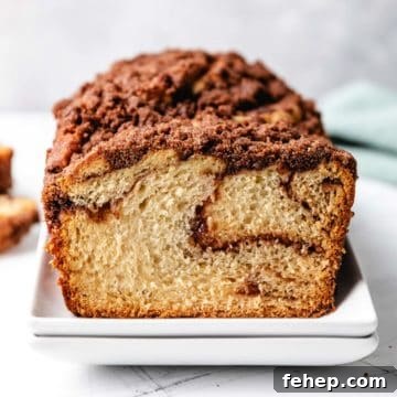 Soft Cinnamon Twist Bread Recipe: Fluffy Swirl Loaf Guide 4 Close up view of cinnamon swirl through a loaf of bread.