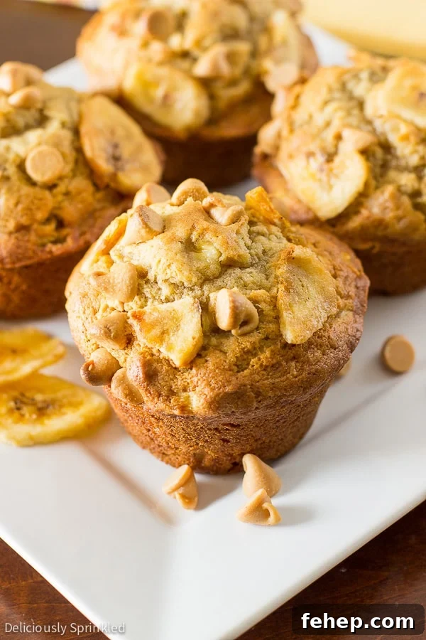 Peanut Butter Banana Muffins