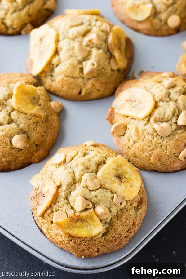 Peanut Butter Banana Muffins
