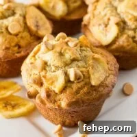 Peanut Butter Banana Muffins