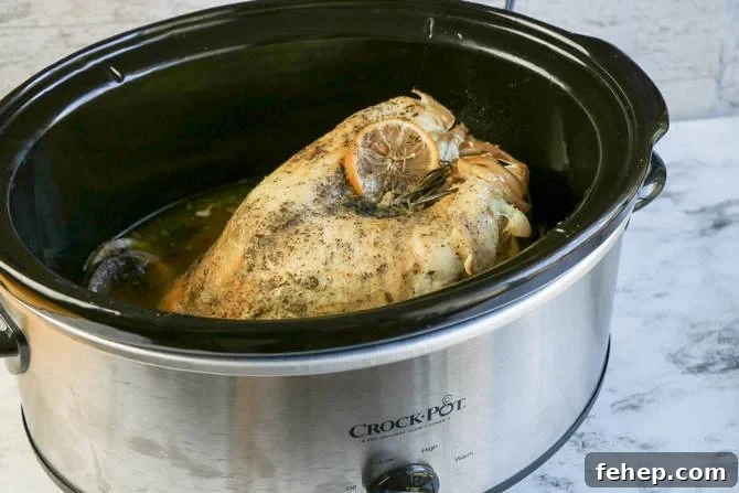 Slow-Cooked Lemon Herb Turkey Breast with Savory Gravy 6 Cooked turkey breast - bone-in.