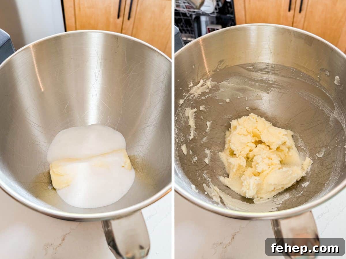 Moist Orange Cranberry Cake Recipe with Zesty Glaze 5 Butter and sugar in a stand mixer bowl and then all creamed together.
