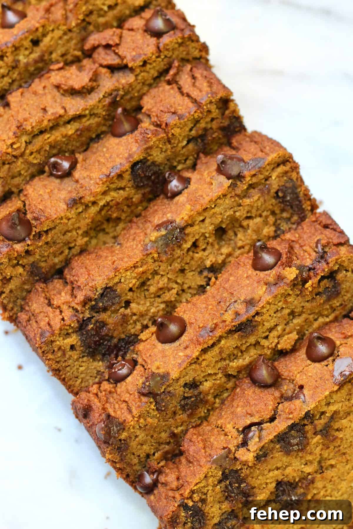 Almond Flour Pumpkin Bread Made with a Whole Can of Pumpkin 6 slices of pumpkin bread