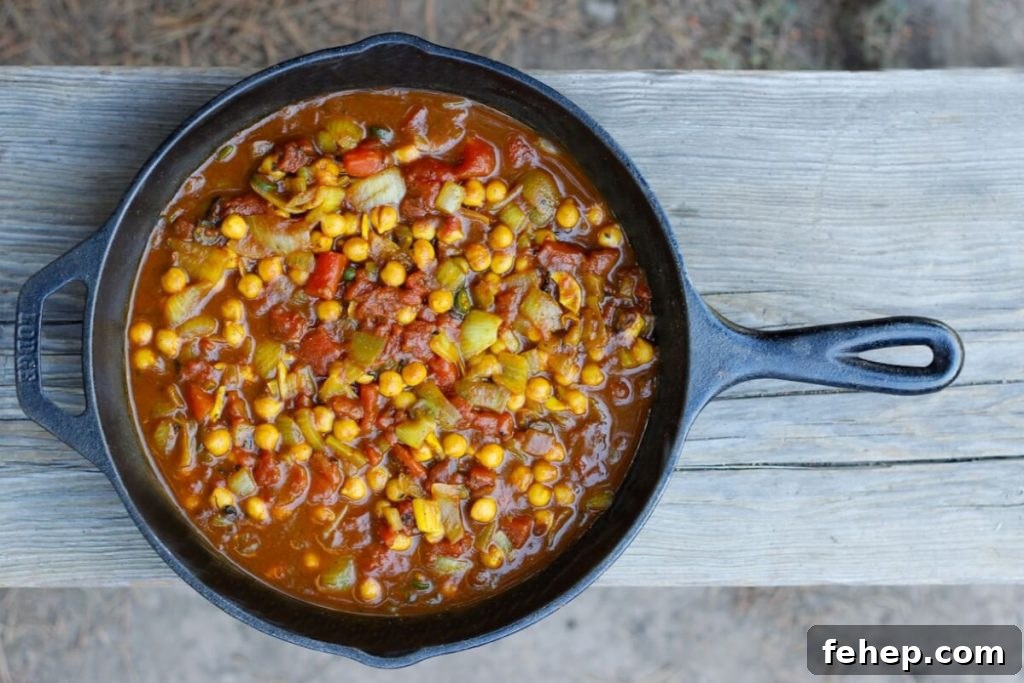 Gluten-Free Camping Meal Ideas for Delicious Outdoor Cooking 10 a cast iron skillet filled with curry