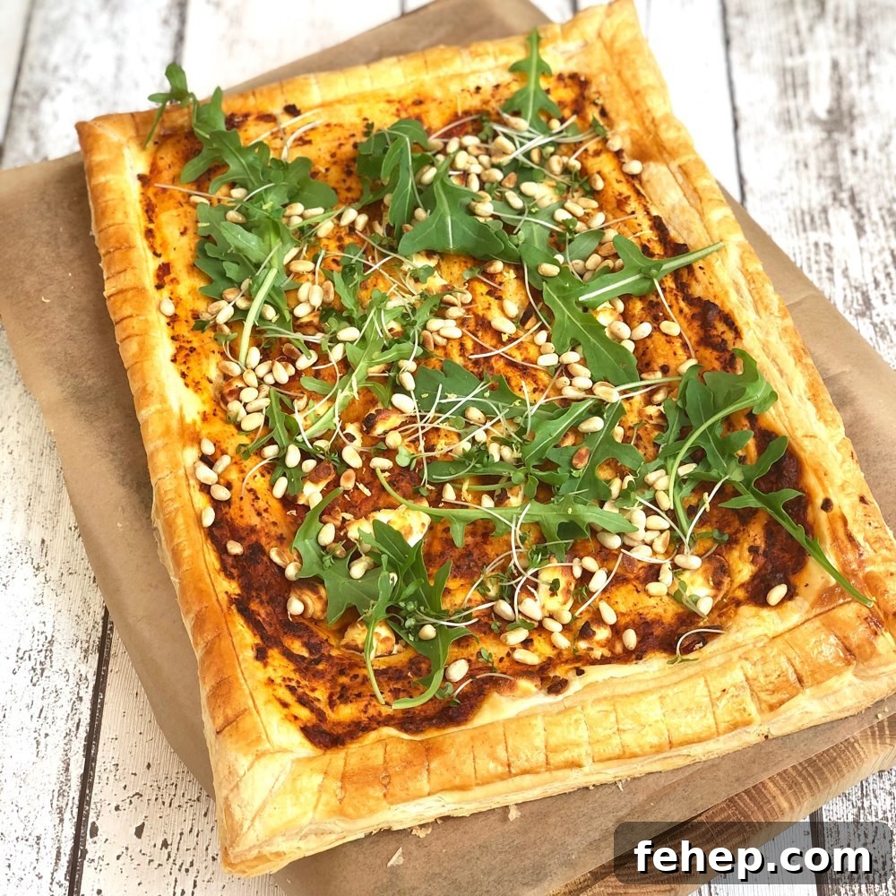 Gourmet Sausage Roll Recipe: Flaky Pastry with Savory Filling 4 goat cheese tart with rocket and pine nuts