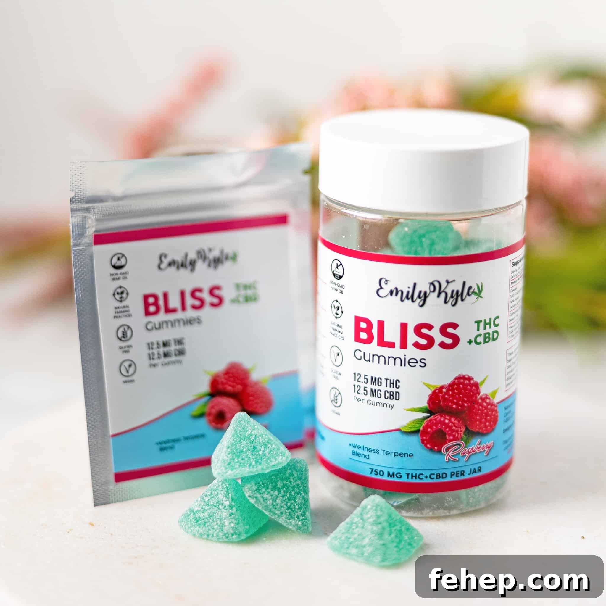 How to Make Cannabis-Infused Candy Ropes at Home 3 A bottle of Emily Kyles THC Bliss Gummies