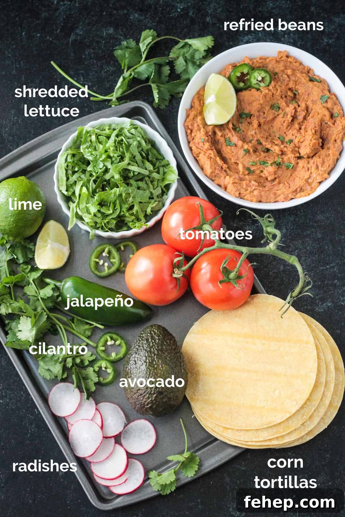 Recipe ingredients arrayed in individual bowls.