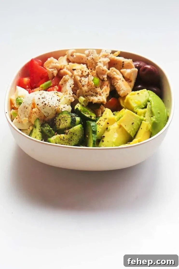 12 Fast Low-Carb, High-Protein Meals for Busy Weeknights 3 avocado egg chicken salad - high protein low carb meals