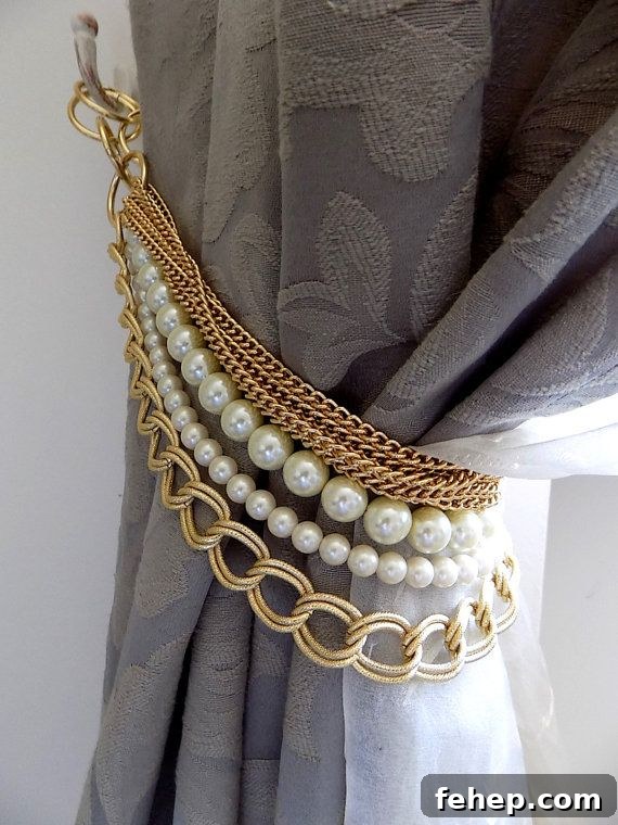 Bejewelled Tie-Back