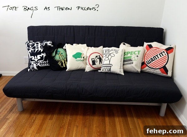 Tote Bag Cushion Covers