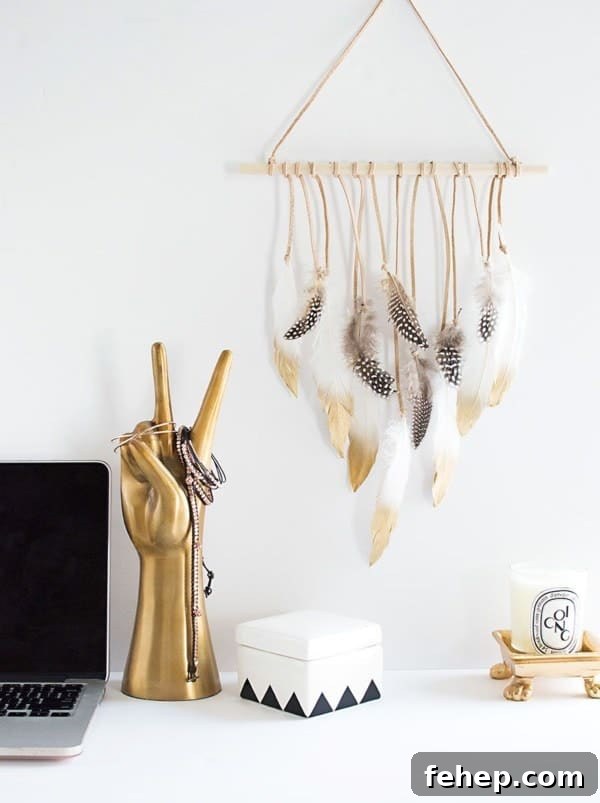 Feathery Hanging Decoration