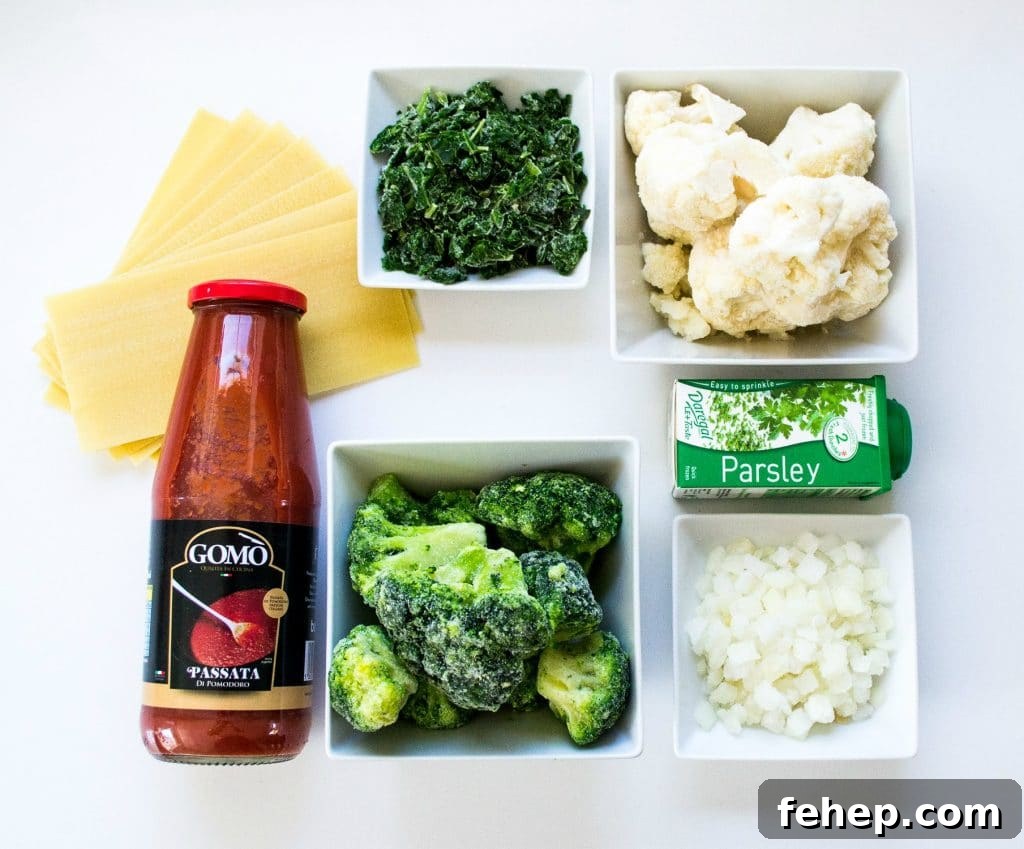 Ultimate Lazy Veggie Lasagne