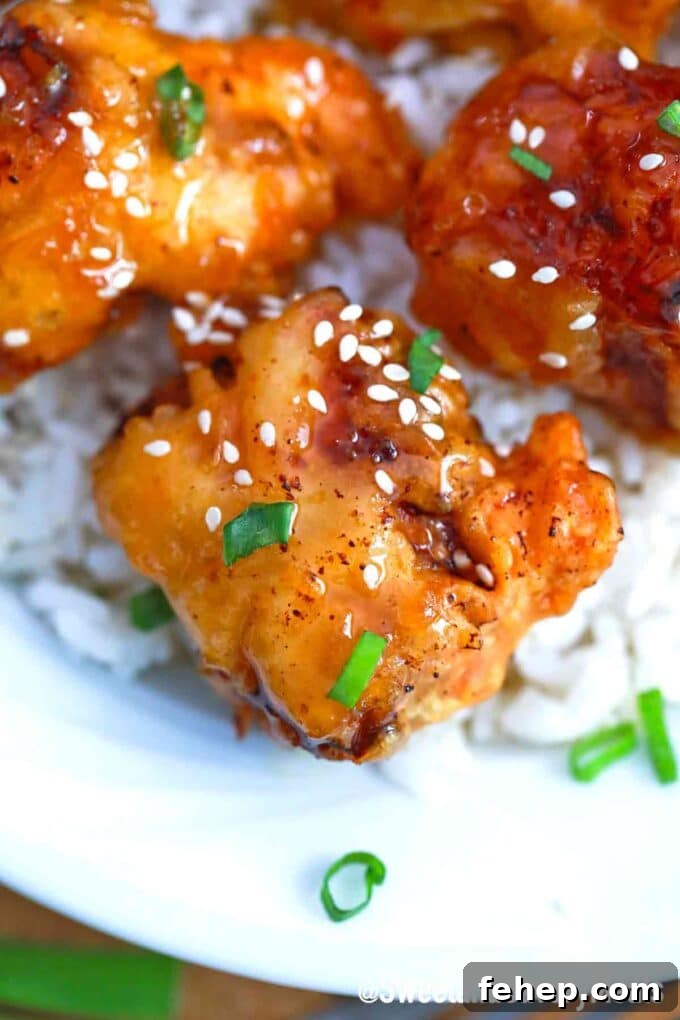honey chicken with rice