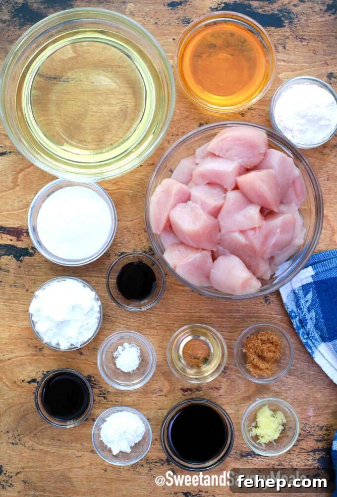 honey chicken ingredients