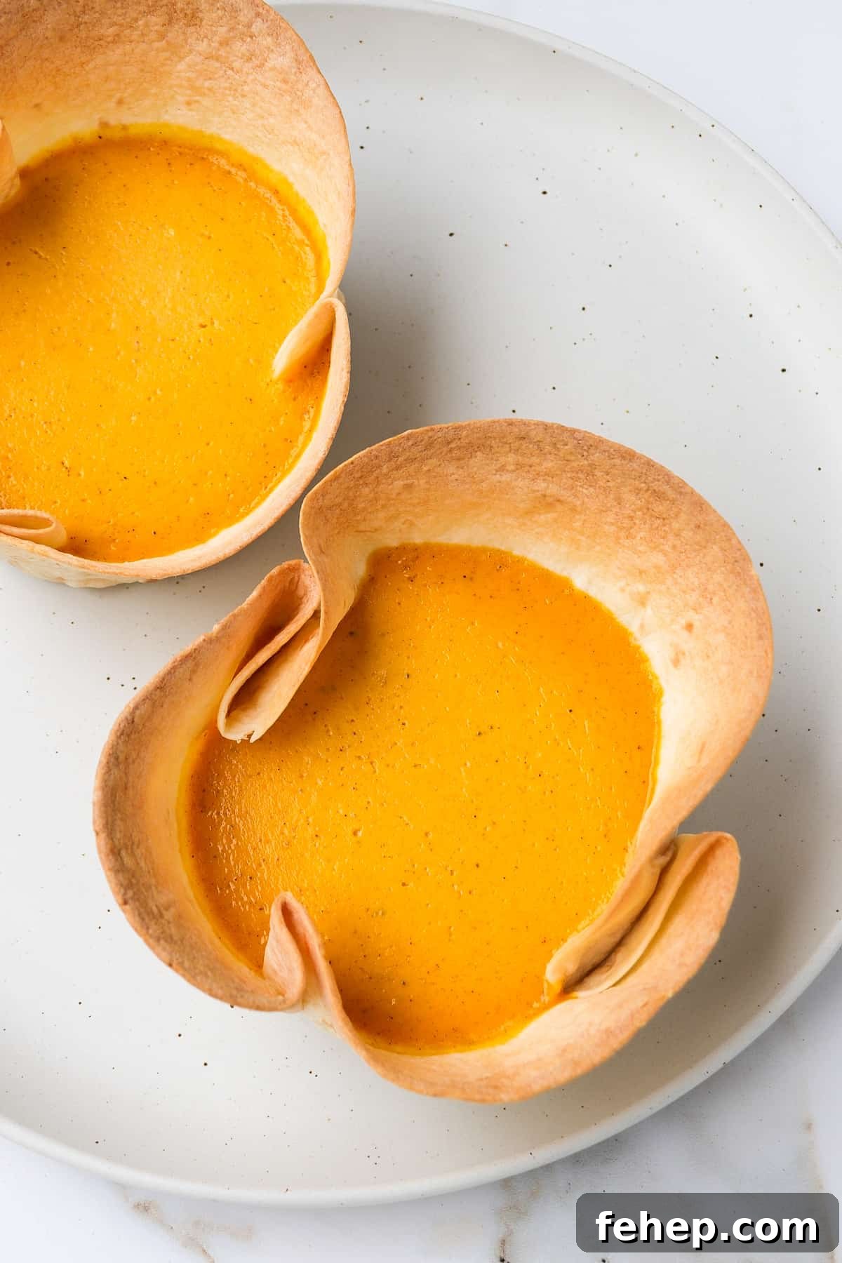 Baked pumpkin pies.
