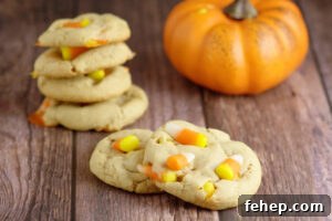 Peanut Butter Candy Corn Cookies for Halloween Parties 4 Peanut Butter Candy Corn Cookies take the rich creaminess of peanut butter and combine it with the vanilla and honey sweetness of classic candy corn to make a perfect and delicious Fall and Halloween treat for kids, party, and everyone!