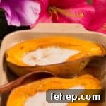 Baked papaya