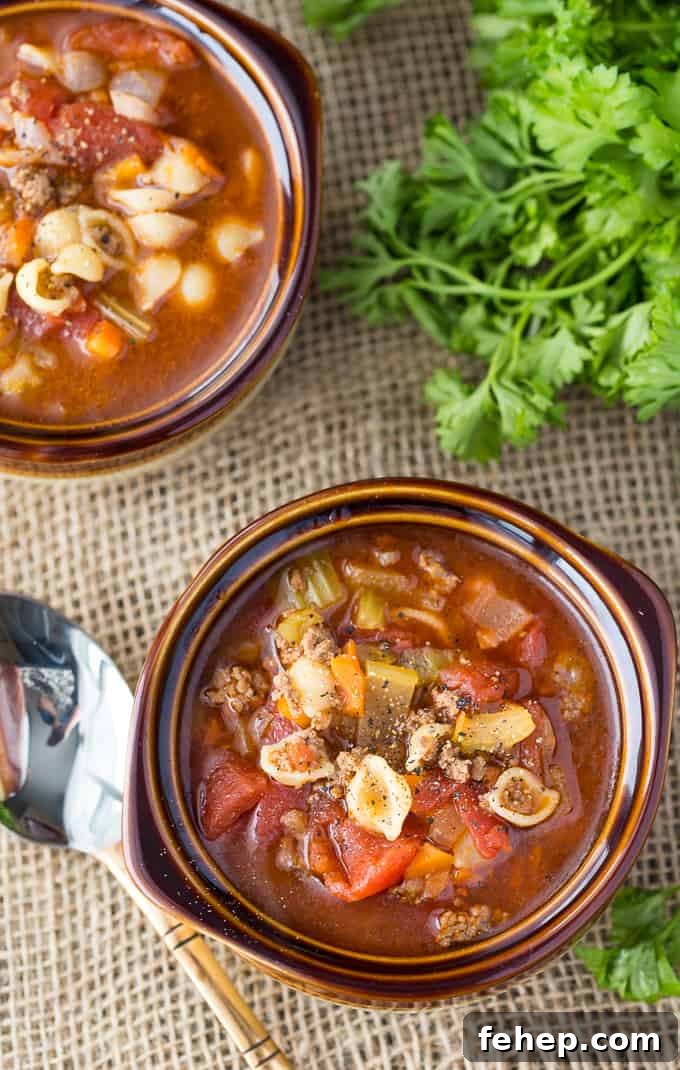 Mouthwatering Homemade Burger Recipes for Every Craving 6 Hearty hamburger soup