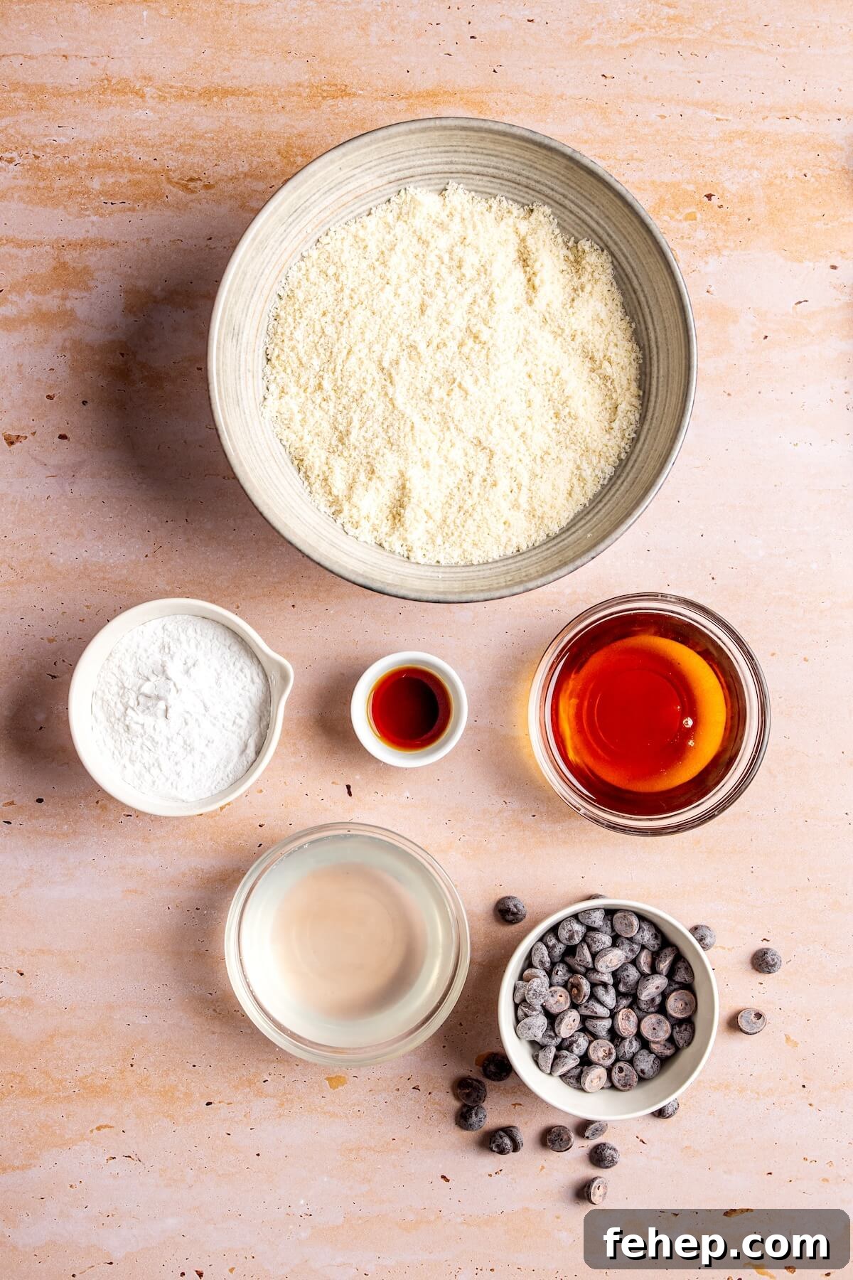 Ingredients for Gluten-Free Shortbread Cookies - Olivia Adriance